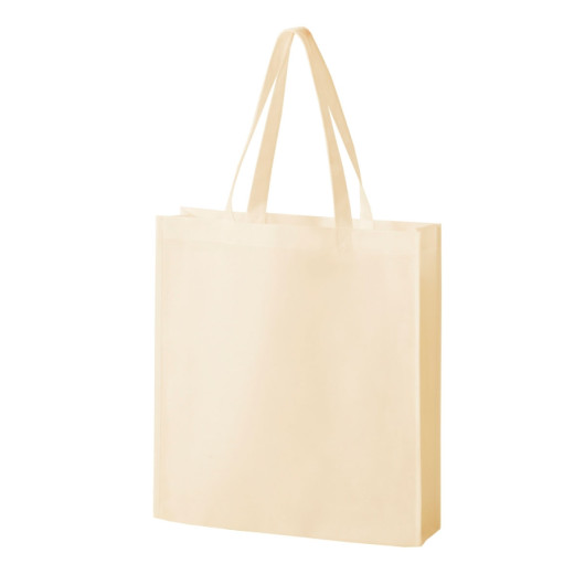 Gusset Tote Bags Beige
